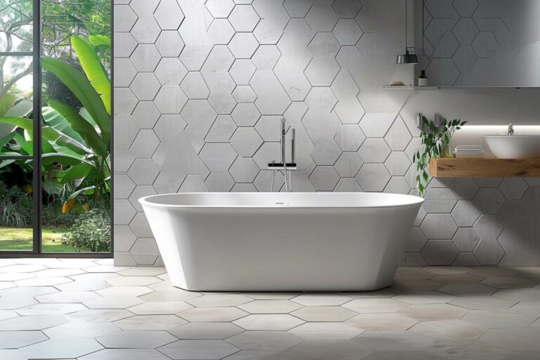 Carrelage hexagonal : clé pour des salles de bains modernes et uniques